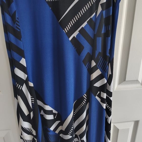 Chico's Graphic Design Stretch Maxi Dress Sx Chico's 2 (L) - Picture 3 of 10